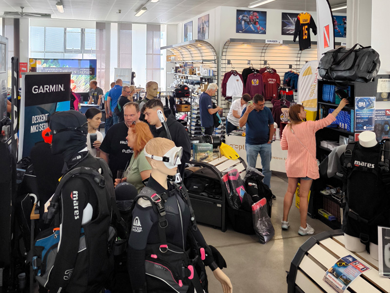Tauchshop Berlin Lichtenberg mit großem Showroom und Service