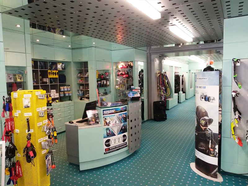 Ladenansicht Tauchshop Berlin Steglitz