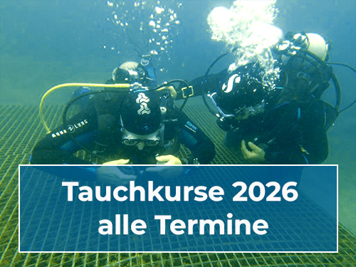 Tauchschüler in der Atlantis Tauchschule