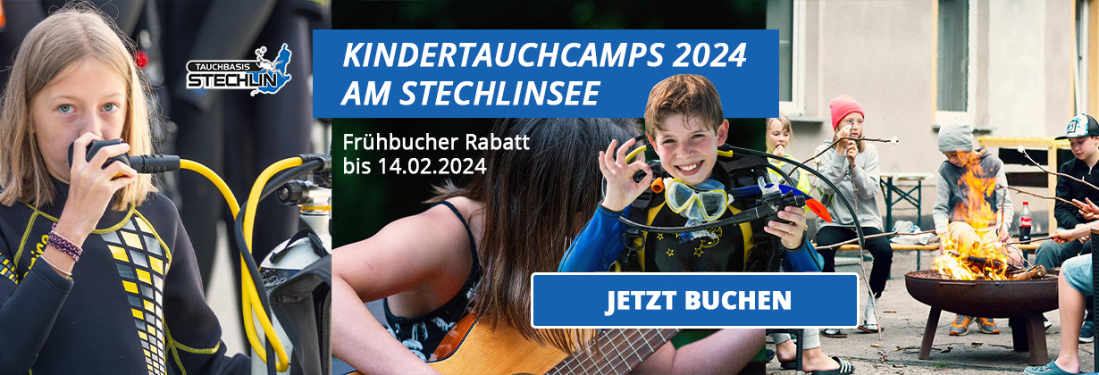 Kindertauchcamps am Stechlinsee 2024 - Jetzt buchen